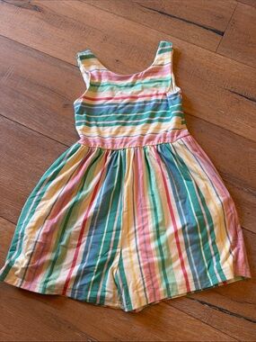 SweetHoney Pastel Multicolor Striped Girls' short romper